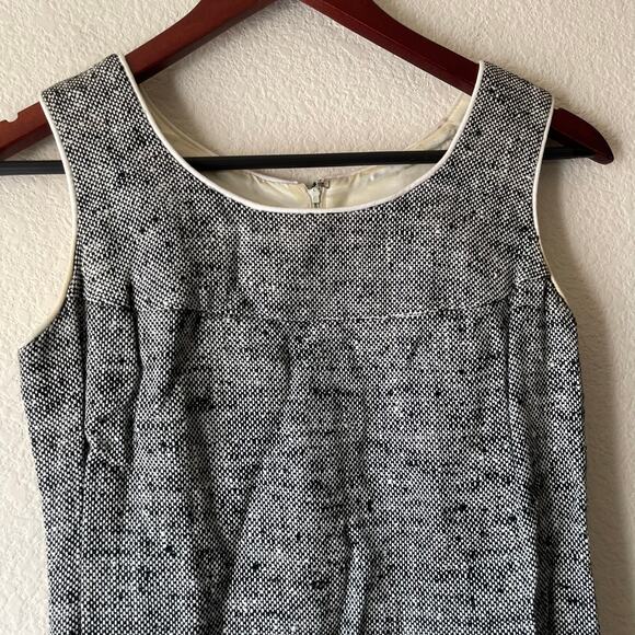 Vintage 60s Mod Tweed Two Piece Dress and Jacket Set Gray Jackie O Style Size XS - Picture 3 of 8